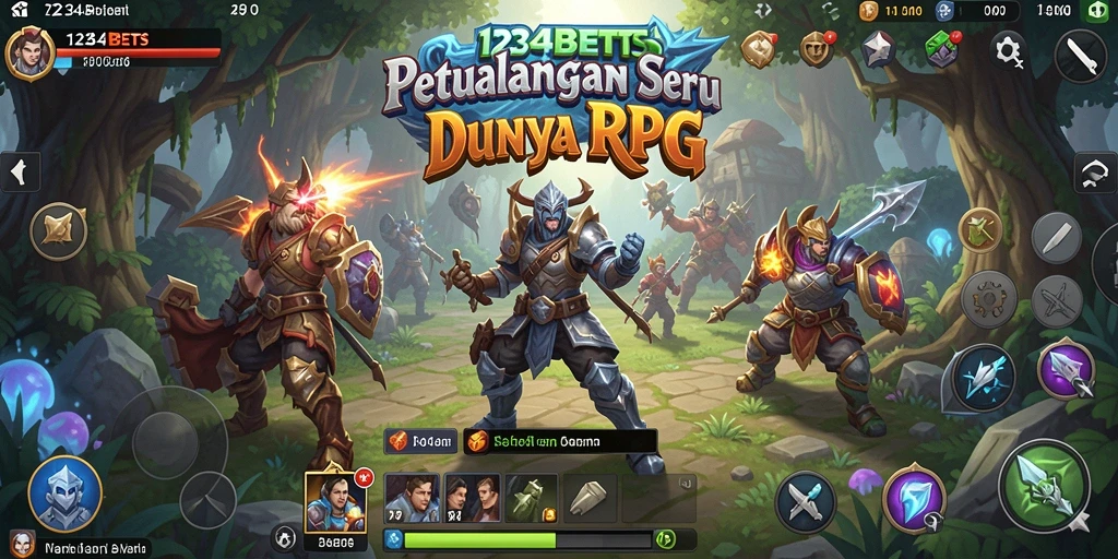 Screenshot utama 1234BETS menampilkan aksi petualangan yang epik.