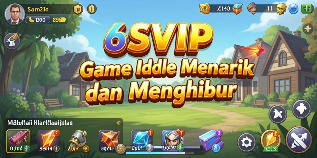 Tampilan screenshot 6SVIP dengan gameplay Idle yang menarik.