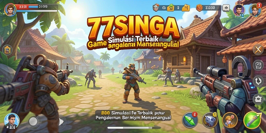 Tangkapan layar gameplay <strong>77SINGA</strong> yang menampilkan aksi simulasi yang mendalam.