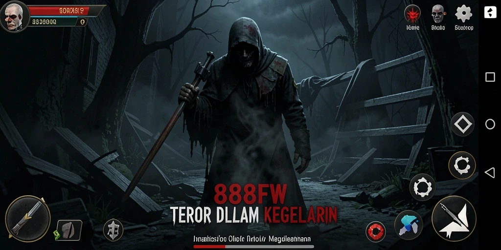 Tangkapan layar menampilkan gameplay menakutkan di 888FW.