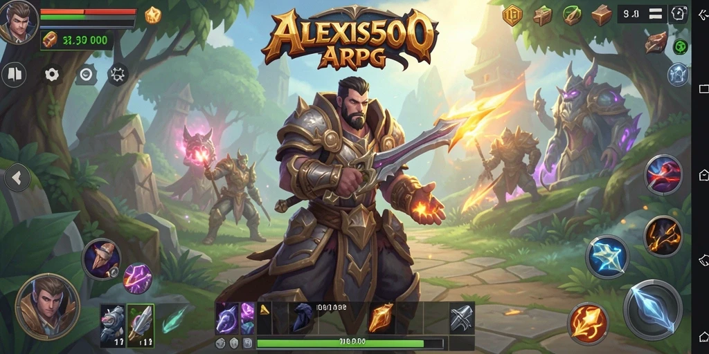 Gameplay mendebarkan dalam ALEXIS500 dengan berbagai pertarungan epik.