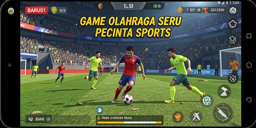 Tampilan screenshot BARU01 yang menunjukkan momen seru dalam gameplay olahraga.