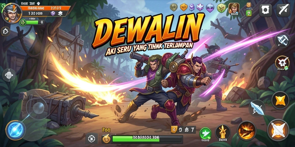 Tampilan gameplay DEWALIN dengan aksi seru dan grafis menakjubkan.