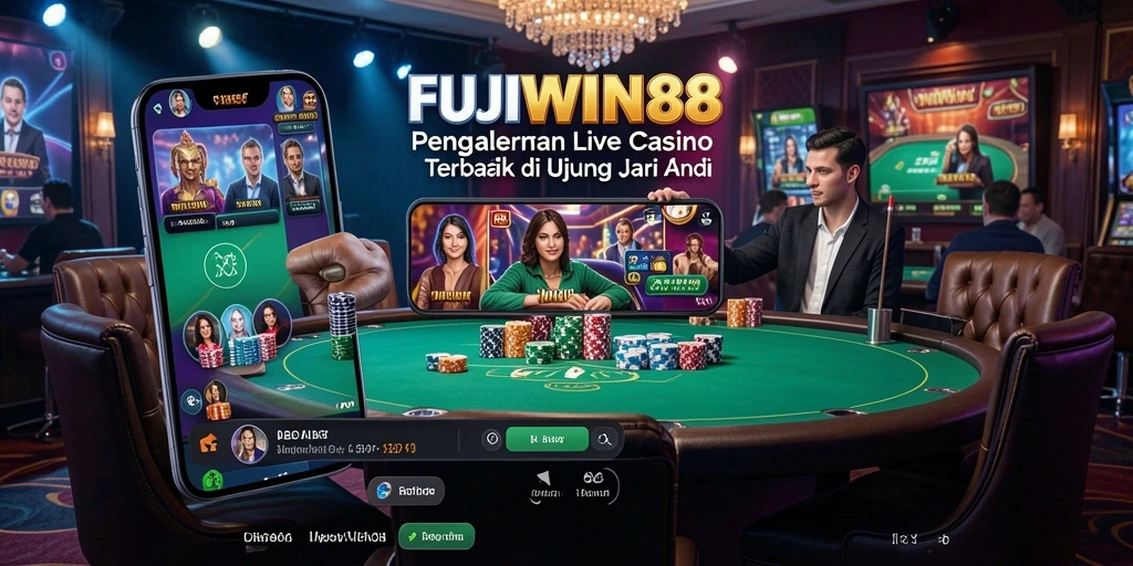 Tampilan menarik gameplay FUJIWIN88 dengan dealer langsung.