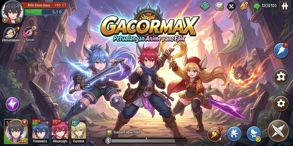 Tampilan gameplay GACORMAX yang memukau dan penuh warna.