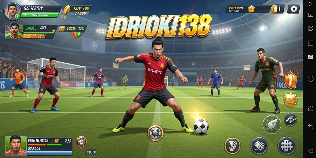 Screenshot utama gameplay <strong>IDRHOKI138</strong> yang menarik saat pertandingan berlangsung.