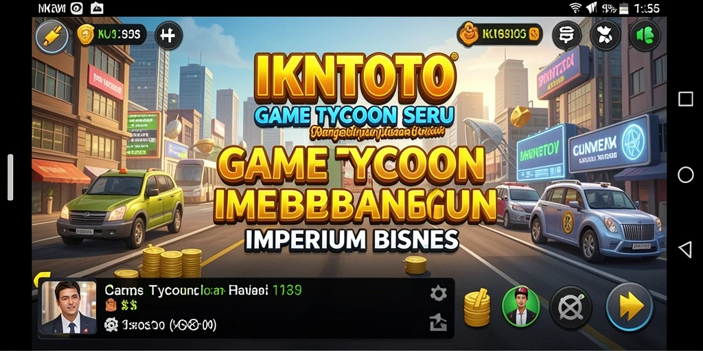 Tangkapan layar gameplay <strong>IKNTOTO</strong> menunjukkan perjalanan membangun bisnis yang seru.