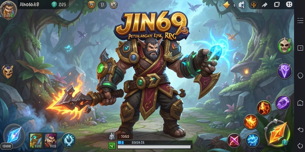 Tampilan gameplay seru dan interaktif dalam JIN69.