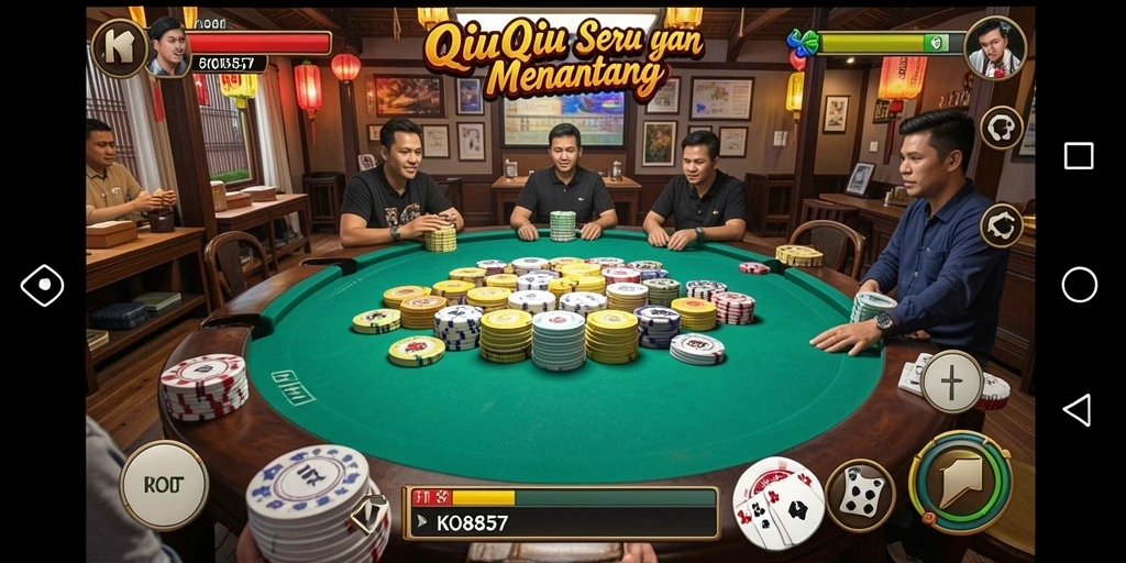 Gameplay seru dan kompetitif dari game QiuQiu KO857.