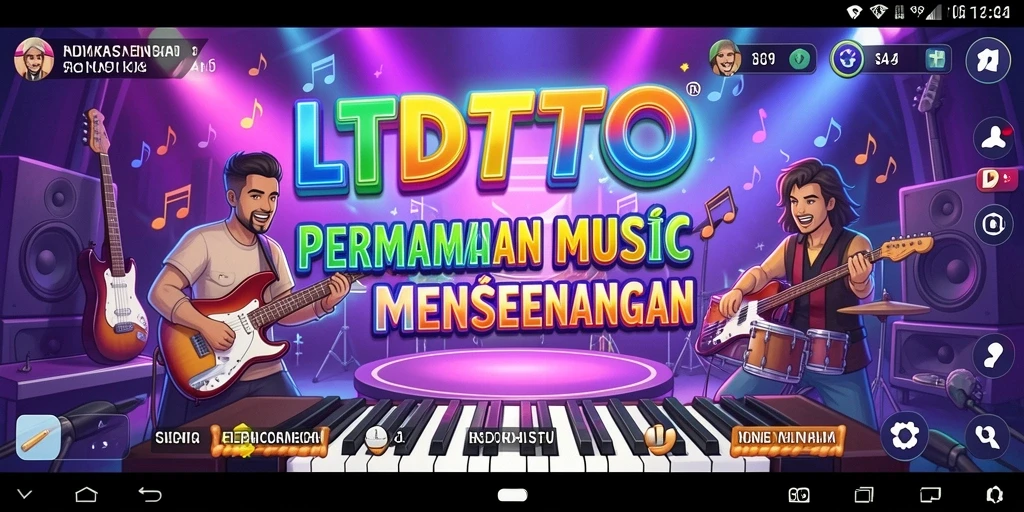 Gameplay LTDTOTO menampilkan keseruan bermain musik bersama teman.