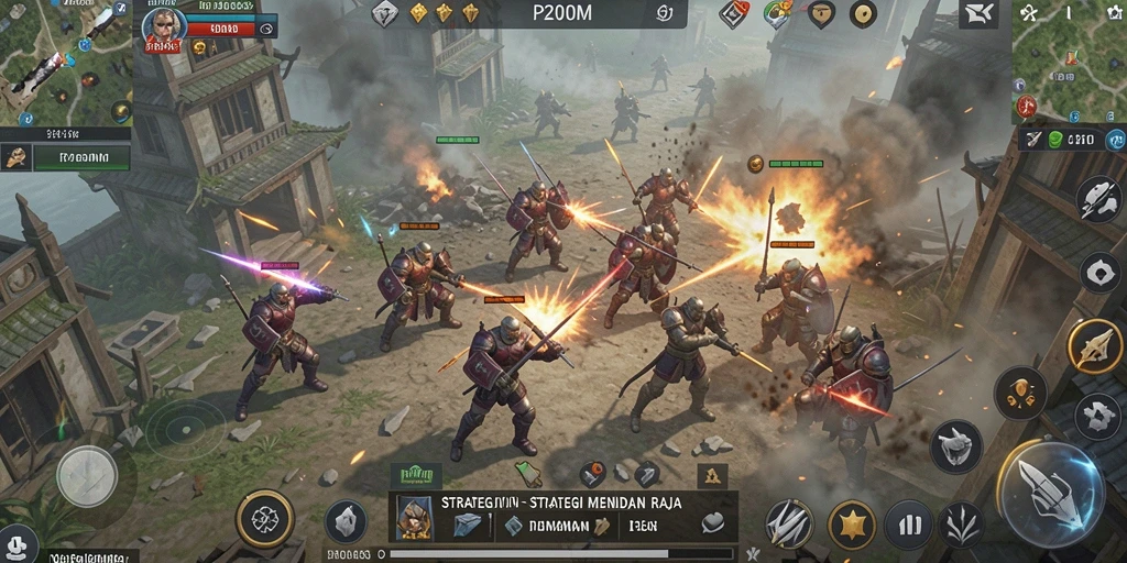 Tampilan permainan P200M yang strategis dan menantang.