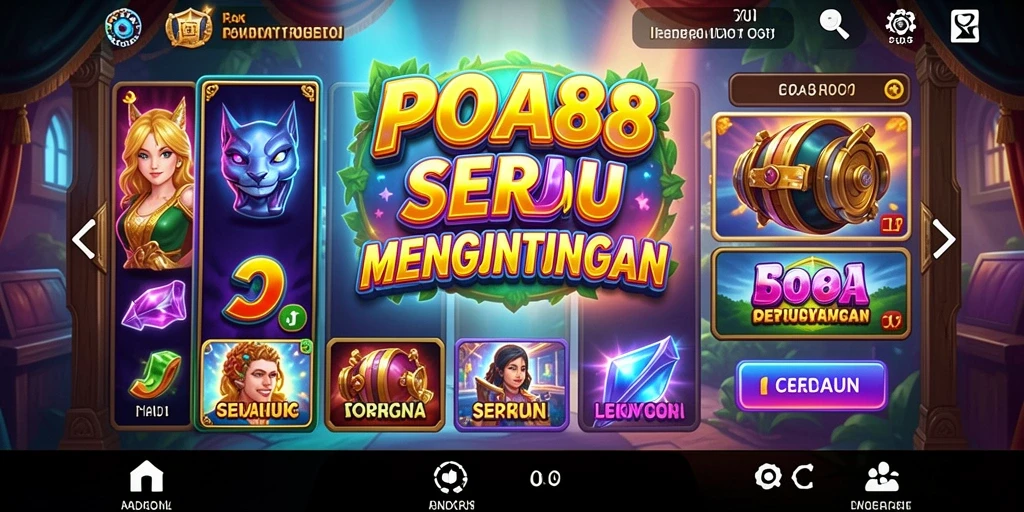 Tampilan menarik dari gameplay <strong>POA88</strong> yang penuh warna dan efek suara yang mendebarkan.