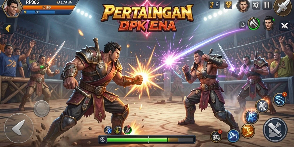 Tangkapan layar menunjukkan pertarungan mendebarkan dalam RP886.