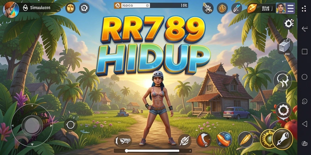 Tampilan grafik menakjubkan dari gameplay <strong>RR789</strong>, menunjukkan dunia simulasi yang luas.