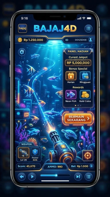 Screenshot fitur unggulan aplikasi di bajaj4d.